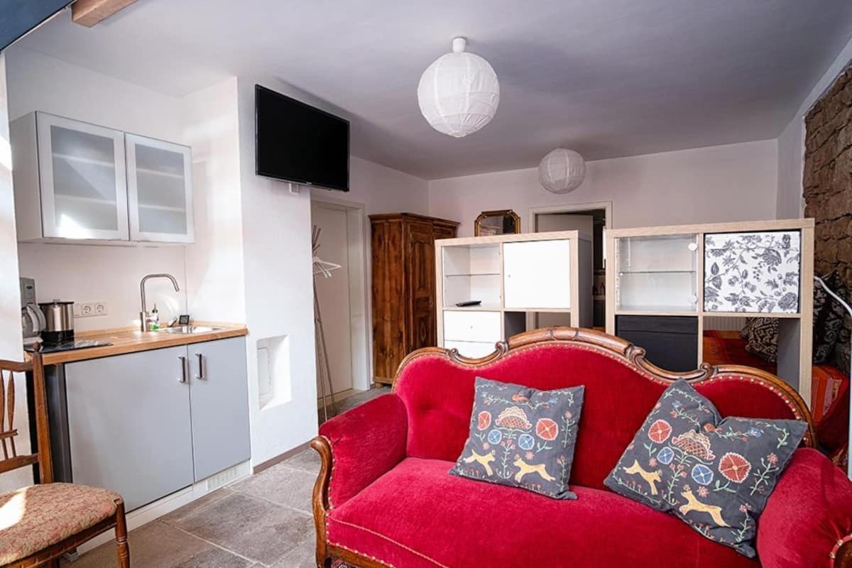 Moderne Wohnung Mit Studio In Bauernhausscheune Am See Biersdorf Buitenkant foto