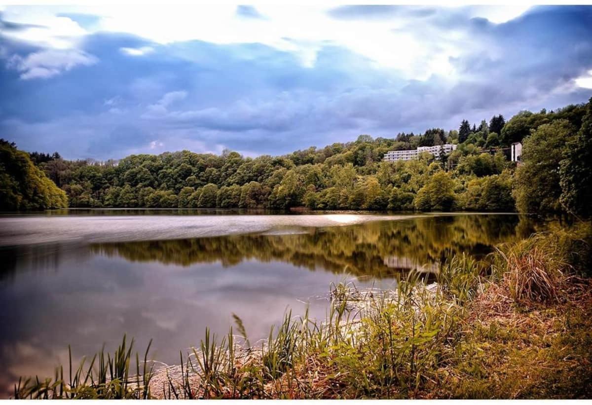 Moderne Wohnung Mit Studio In Bauernhausscheune Am See Biersdorf Buitenkant foto
