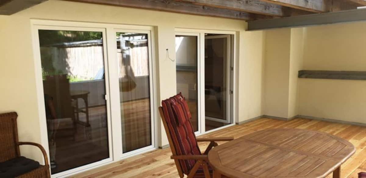 Moderne Wohnung Mit Studio In Bauernhausscheune Am See Biersdorf Buitenkant foto